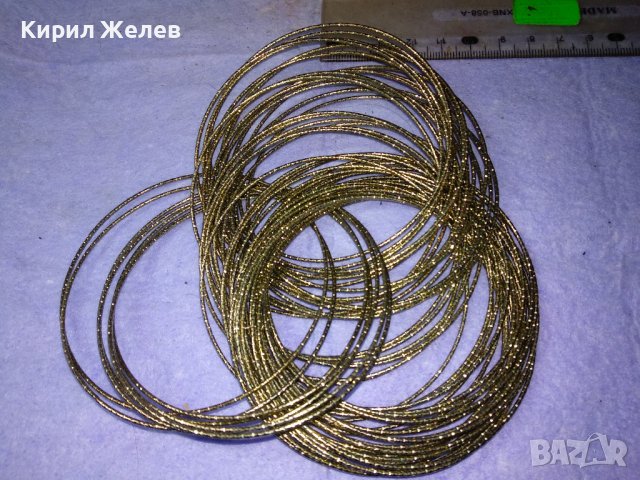 КОМПЛЕКТ ЗВЪНТЯЩИ СРЕБРИСТИ ГРИВНИ ТРАДИЦИОНЕН МОДЕЛ СТОМАНЕНИ 36983, снимка 6 - Гривни - 43803806