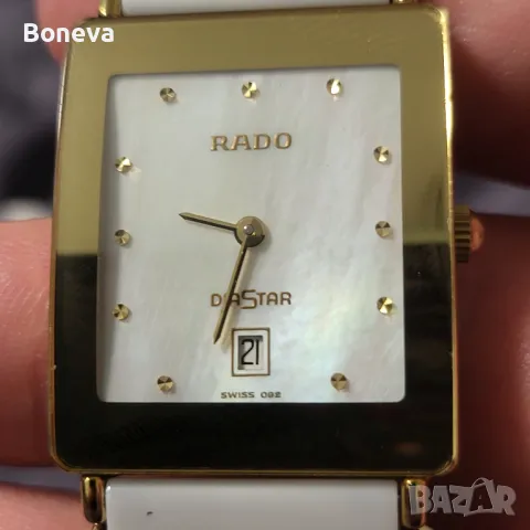 Rado ОРИГИНАЛЕН Бяла керамика, Перлен Циферблат , снимка 8 - Дамски - 49049004