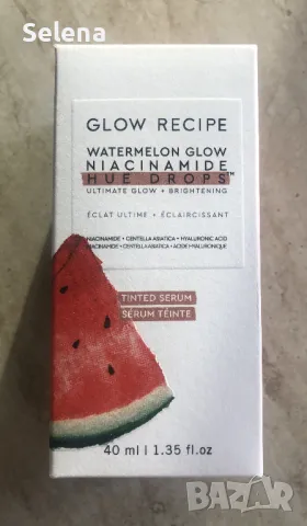 Тониран серум Glow Recipe Watermelon Glow Niacinamide Hue Drops, снимка 3 - Козметика за лице - 49919594