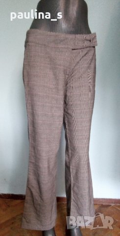 XS / S - Бермуди в каре с широки крачоли "Sutherland" pants / широки крачоли 