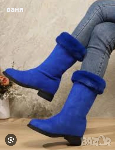 Дамски ботуши от еко кожа.