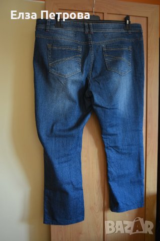 Дамски пролетно-летни тъмносини дънки с метални кабзи, снимка 2 - Дънки - 43305992