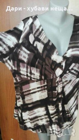Цветна блуза с голяма еластичност❤🍀XL,2XL,3XL❤🍀арт.4266, снимка 2 - Туники - 36875377