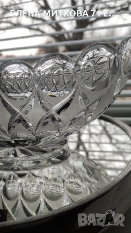 *Nachtmann* Германия дълбока кристална фруктиера с овална форма, снимка 3 - Аксесоари за кухня - 53058063