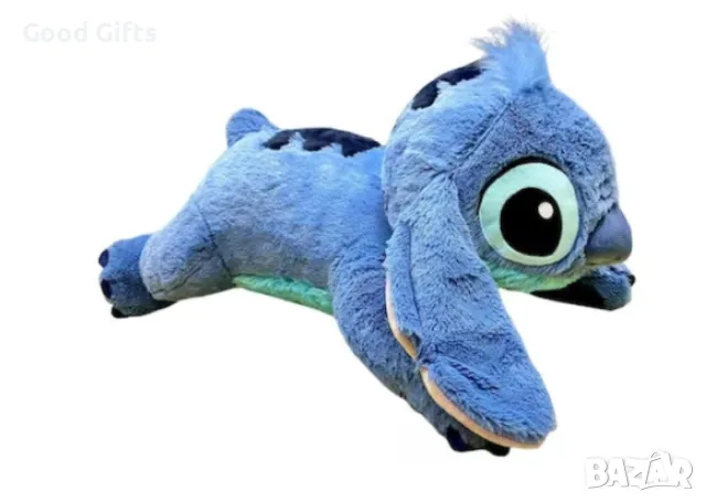 Голяма Плюшена играчка Възглавница Стич, 60см Син, Stitch плюшен, снимка 2 - Плюшени играчки - 47708372