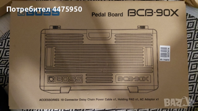 Ефекти за китара и бас, BOSS BCB-90X, кабели, SD-1w, DC-2w и TU-3w