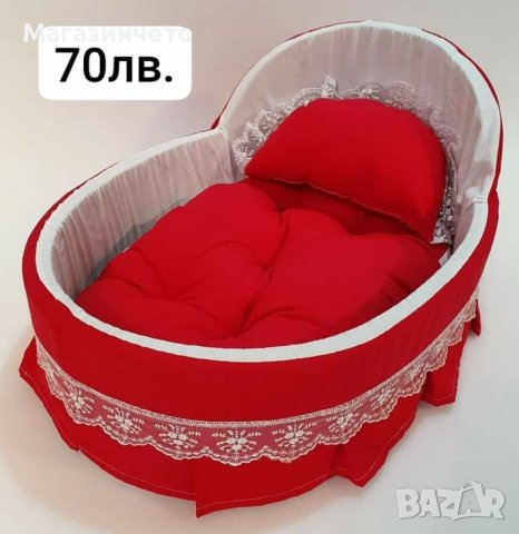 Размери в см.: 70/40см.
Бебешко легло с възглавничка 
и дюшек. Цена: 70лв., снимка 1 - Други - 43658411