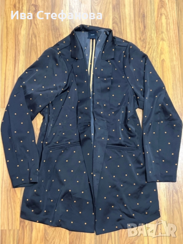 Ново без закопчаване разкошно кукленско  дамско елегантно сатен сатенено сако на точки , снимка 7 - Сака - 51778932