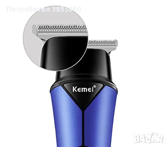 Професионална безжична машинка за подстригване Kemei, снимка 6 - Машинки за подстригване - 44099922