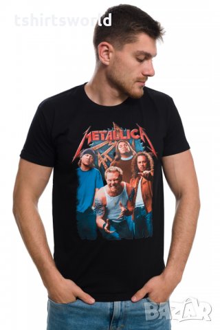 Нова мъжка тениска с трансферен печат на музикалната група METALLICA, снимка 3 - Тениски - 28157567