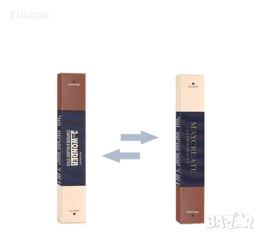 Двуглав стик M’aycreate за контуриране на лицето HZS356, снимка 2 - Други - 52830542