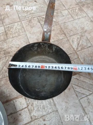 Стар меден тиган , снимка 5 - Антикварни и старинни предмети - 46012262