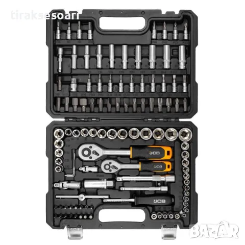 ТОП ОБЯВА Качествено Гедоре 108 части 1/4'' 3/8'' 4-22мм JCB, снимка 3 - Гедорета - 47682011