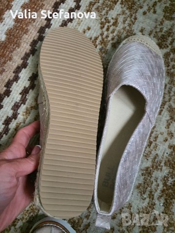 Дамски кожени еспадрили , снимка 2 - Дамски ежедневни обувки - 40592196
