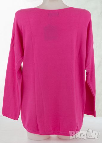 Розов дамски пуловер с вълна и ангора марка Tantra , снимка 3 - Блузи с дълъг ръкав и пуловери - 28589143