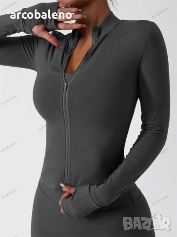 Дамско дишащо бързосъхнещо яке с дълги ръкави, 4цвята , снимка 8 - Якета - 40600225