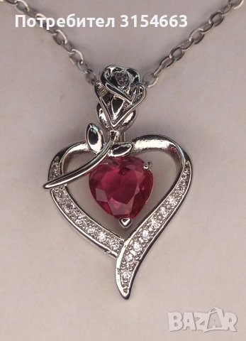 Колие с кристали , снимка 4 - Колиета, медальони, синджири - 51682078