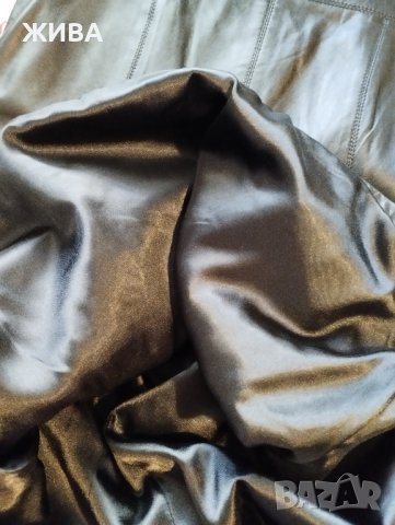  Естествена кожа дамски черен сукман, снимка 5 - Сукмани - 43957238