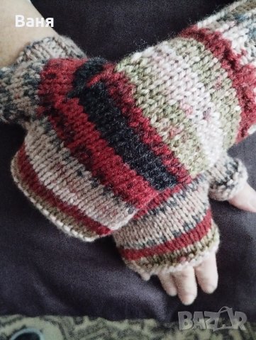 плетени дамски ръкавици , снимка 8 - Ръкавици - 42666489