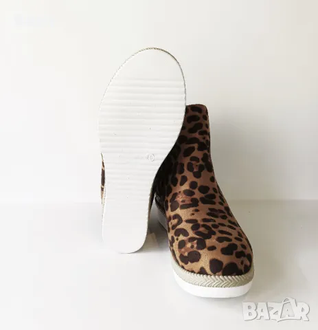 Боти с леопардов принт, модни боти, леопардови боти, снимка 5 - Дамски боти - 48344303