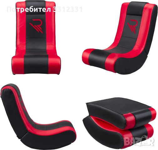 Гейминг люлеещ се стол за възрастни Pro Rock’n seat, сгъваем, нов, снимка 2 - Столове - 38808616