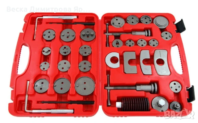 Комплект инструменти за смяна на накладки - 35 части, снимка 4 - Други инструменти - 50504572