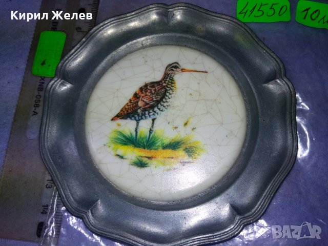 СТАРА КОЛЕКЦИОНЕРСКА ЧИНИЙКА За СТЕНА с ПТИЦА - ЦИНК с ЩЕМПЕЛ АНГЕЛЧЕ 41550, снимка 7 - Колекции - 43650778