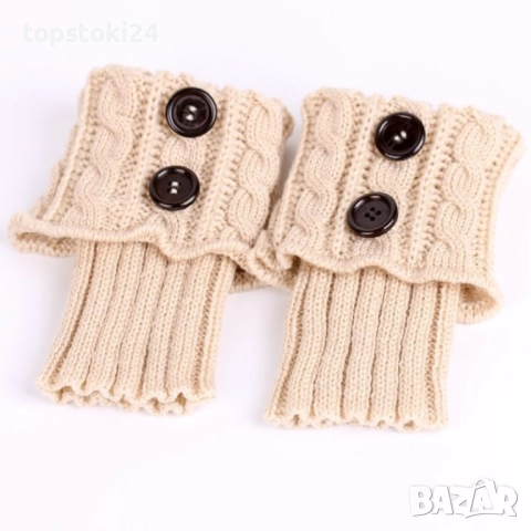 Дамски вълнени плетени гети без пръсти, различни цветове, снимка 11 - Други - 52641193
