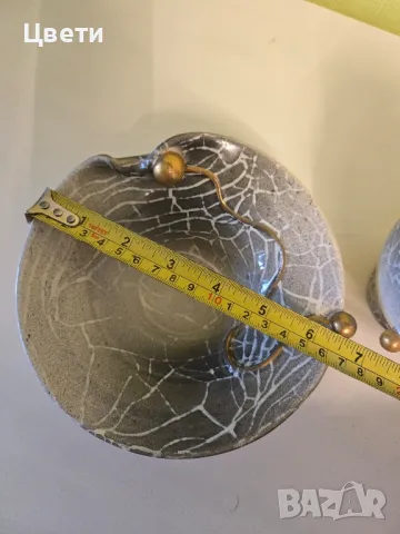 Ново ! Ваза и пепелник керамика , снимка 2 - Вази - 49667271