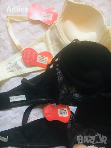Нови лусозни сутиени с дантела бюстие черен телесен Belladonna, снимка 6 - Бельо - 28616764