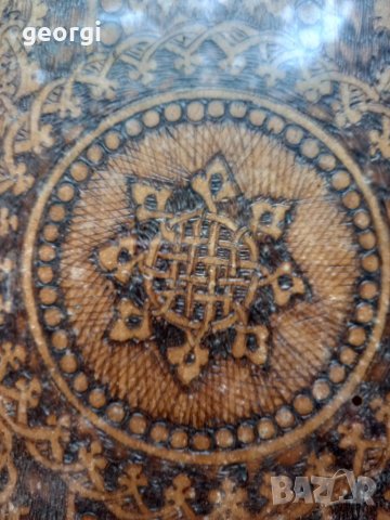 Ретро дървен поднос 1934г.  10/4, снимка 4 - Аксесоари за кухня - 38677484