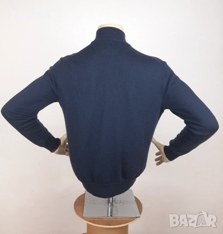 La Martina - Оригинален мъжки пуловер с цип размер M, снимка 4 - Пуловери - 53570344