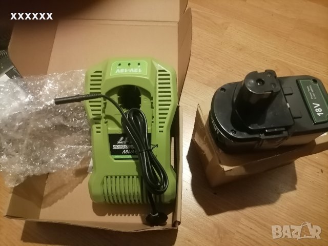 зарядно и батерия ryobi 18v 6a