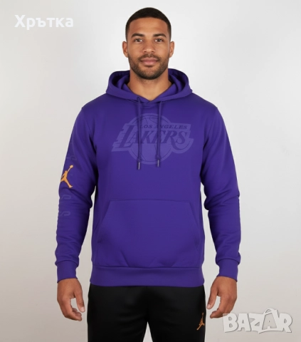Jordan NBA Lakers 75th Anniversary - Оригинален мъжки суитшърт р-р M-L