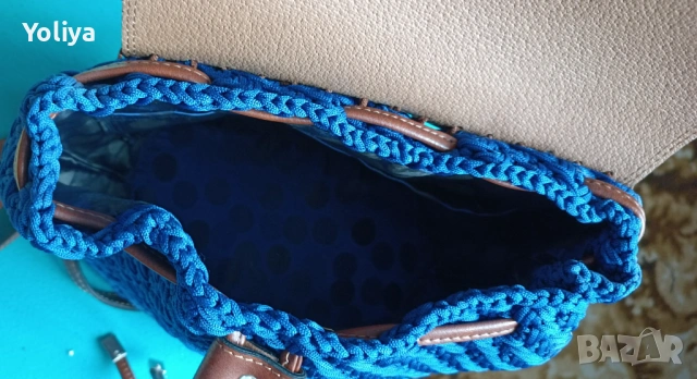 Дамска ръчно плетена чанта , снимка 4 - Чанти - 53463819