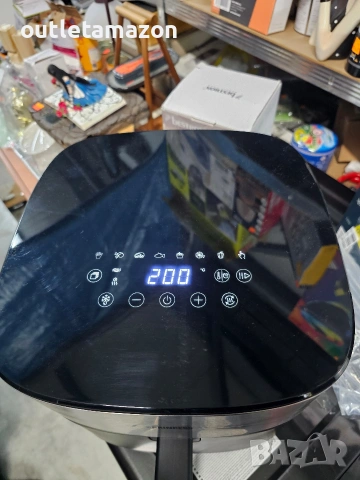 Фритюрник с горещ въздух Princess Dual Heat - 8 л XXL - Двоен нагревател, снимка 8 - Фритюрници - 53274693