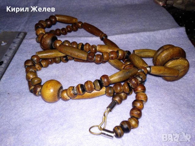 МНОГО ОРИГИНАЛНО КРАСИВО КОЛИЕ ОГЪРЛИЦА от РОГ РЪЧНА МАЙСТОРСКА ТРАДИЦИОННА ИЗРАБОТКА 34771, снимка 11 - Колиета, медальони, синджири - 39191072