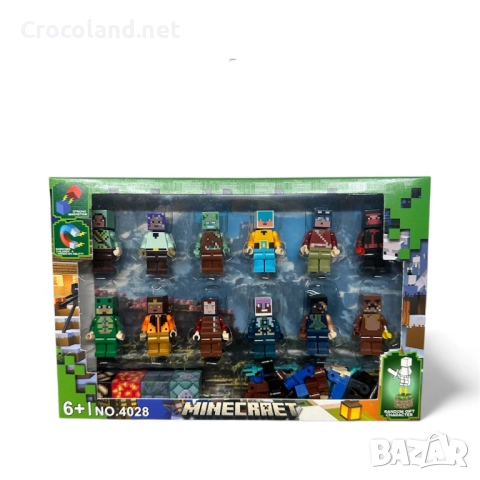 Minecraft – Комплект от 12 мини фигурки + аксесоари (Model 4028)
