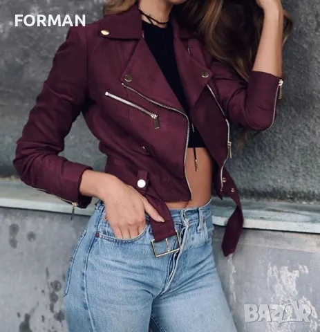 УНИКАЛНО яке в цвят марсала