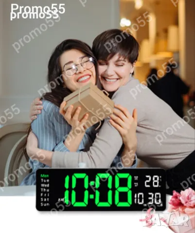 Електронен Часовник Настолен и Стенен с Дистанционно и Мемория, снимка 7 - Други стоки за дома - 48927087