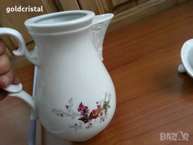 Стар български порцелан кана чийник , снимка 5 - Антикварни и старинни предмети - 37487693