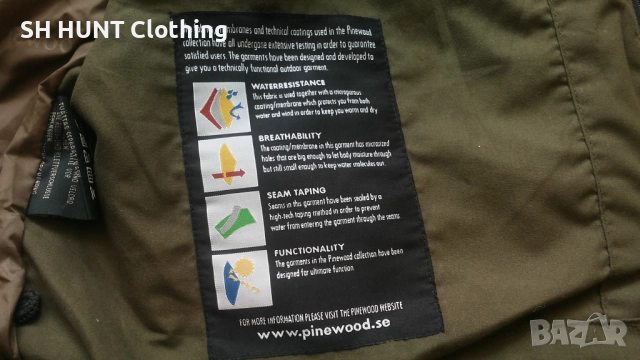 PINEWOOD WATERPROOF BREATHABLE Jacket размер XL за лов яке водонепромокаемо - 1702, снимка 16 - Екипировка - 52851895