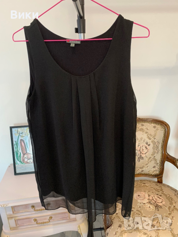 Черен потник в размер 38, подходящ за М, снимка 7 - Потници - 44922661