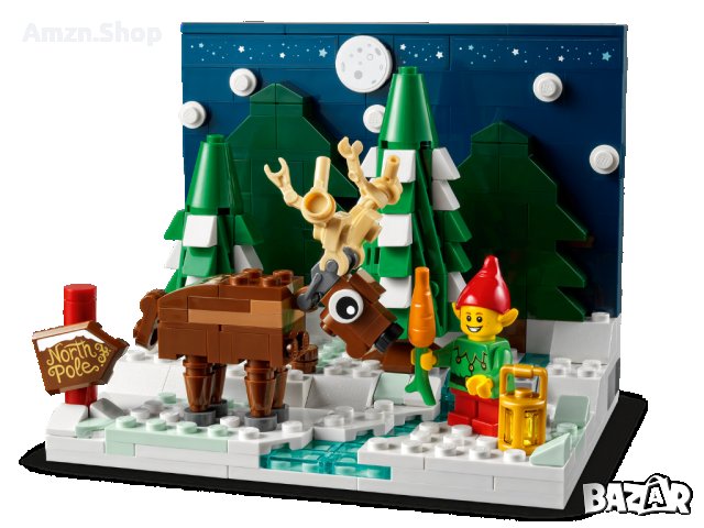 Lego 40484 Предният двор на Дядо Коледа - Santa's Front Yard, снимка 3 - Колекции - 43794017