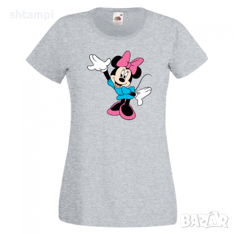 Дамска тениска Minnie Mouse 3 Подарък,Изненада,Рожден ден,, снимка 3 - Тениски - 36530727