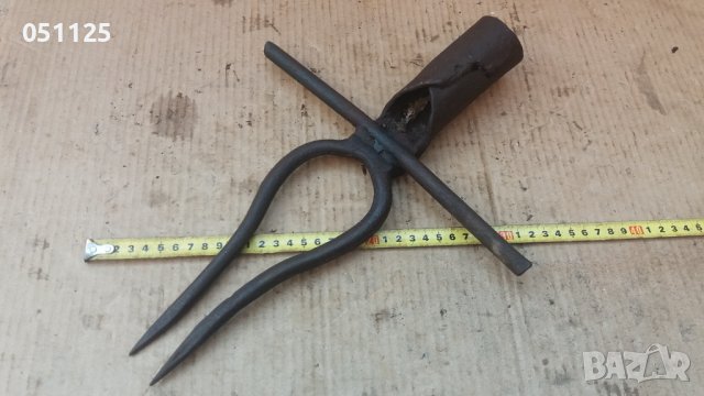 старо ковано земеделско сечиво, инструмент , снимка 11 - Антикварни и старинни предмети - 37757692