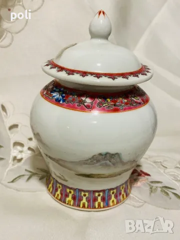китайски порцеланов буркан , снимка 4 - Декорация за дома - 49486885