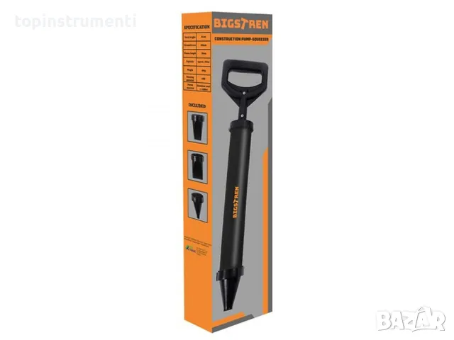 Шприц помпа за цимент и фугиране BIGSTREN, с 4 накрайника, 850 мл, (08547), снимка 4 - Други инструменти - 47496585