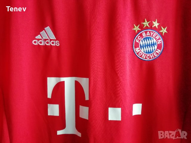 Bayern Munich Robert Lewandowski Adidas оригинална фланелка тениска Левандовски размер L, снимка 3 - Тениски - 38840278