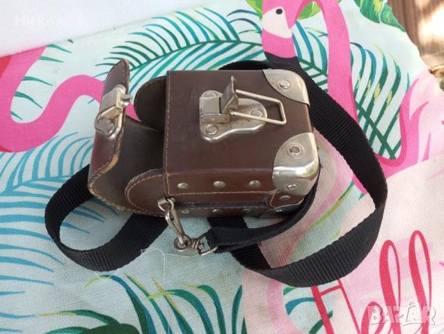 Кожена чанта с метален обков, снимка 7 - Чанти - 51652814